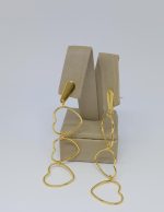 BRINCO TRES CORACOES VAZ. BANHO DOURADO