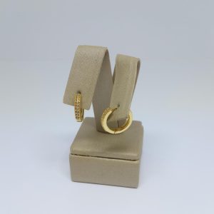 ARGOLA CRAV RED. TAM G BANHO DOURADO