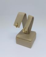 ARGOLA CRAV. DUAS ZIRC CRISTAL BANHO DOURADO