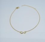 TORNOZELEIRA SIMB. INFINITO BANHO DOURADO