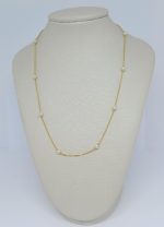 COLAR DE PEROLAS 70CM BANHO DOURADO