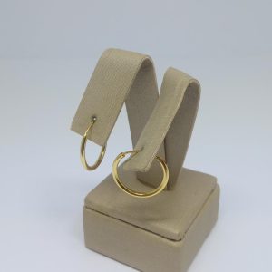 ARGOLA DE ENCAIXE LISA G DO TRIO BANHO DOURADO