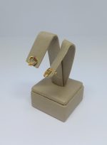 BRINCO CORACAO ZIRC. LATERIAS COLO. BANHO DOURADO