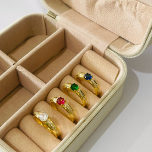 ANEL CRAV ZIRC CENTRAL BANHO DOURADO