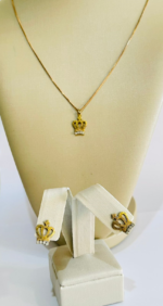 CONJUNTO COROA C/ PEDRAS BRUTO