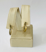 ARGOLA OVAL COM FECHO BRUTO