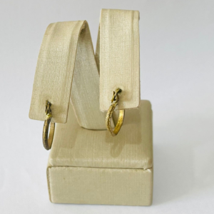 ARGOLA OVAL COM FECHO BRUTO
