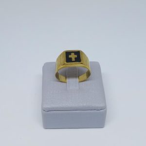 ANEL ESTAMPADO CRUCIFIXO BRUTO