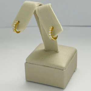 ARGOLA 5 PEDRAS BANHO DOURADO