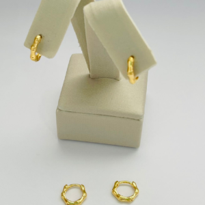 ARGOLA CLIQUE SEIS PONTAS SM BANHO DOURADO