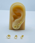 TRIO CORACOES FRIZ. BANHO DOURADO