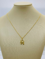 GARGANTILHA PING LOVE SM BANHO DOURADO