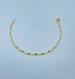 PULSEIRA LATAO BATIDA SM BANHO DOURADO