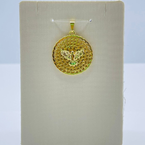 PINGENTE MANDALA ESP. SANTO BANHO DOURADO