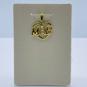 PINGENTE MAE VAZ. BANHO DOURADO