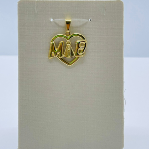 PINGENTE MAE C/ N.S VAZ. BANHO DOURADO