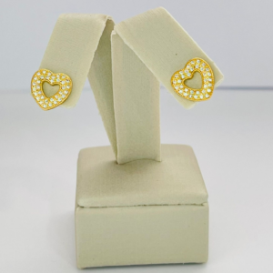 BRINCO CORAC. VAZ 2 FILEIRAS CRAV. BANHO DOURADO