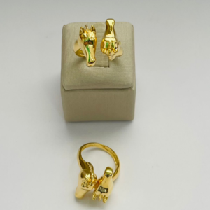 ANEL REGULAVEL CAVALO BANHO DOURADO