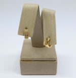 ARGOLA CRAVEJADA TAM P DO TRIO BANHO DOURADO