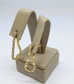 fora de linha BRINCO DE ZIRC.ENCAIXE NO PINO BANHO DOURADO