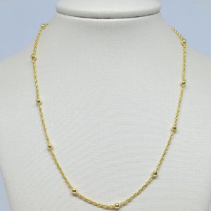 CHOKER CORR DE BOLA BANHO DOURADO