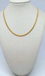 CHOKER CORR DOIS LADOS ELOS BANHO DOURADO