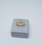 ANEL N.SRA. APAR. TRES LISTRAS BANHO DOURADO