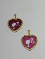 PINGENTE BARBIE BANHO DOURADO