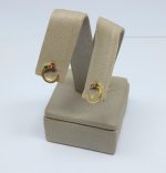 BRINCO TRES ZIRC. COLO. SM BANHO DOURADO