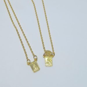 ESCAPULARIO N.SRA S.C. DE JESUS SM BANHO DOURADO