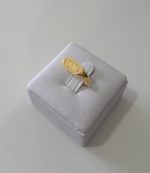 ANEL INFANTIL ABC CRAV. BANHO DOURADO