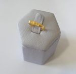 ANEL ABC LETRAS MINUSCULAS BANHO DOURADO