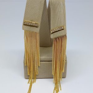 BRINCO FRANJA CORR VENE BANHO DOURADO