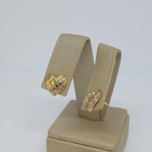 BRINCO CORACAO DESE. C/ RHODIUM BANHO DOURADO