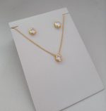 CONJUNTO PINGO DE LUZ 6MM BANHO DOURADO