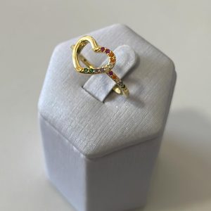 ANEL CORACAO CRAV. NA LAT. COLO BANHO DOURADO