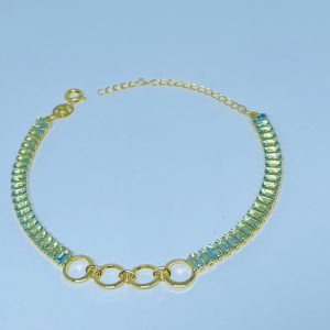 PULSEIRA CIRC. E ZIRCONIAS BANHO DOURADO