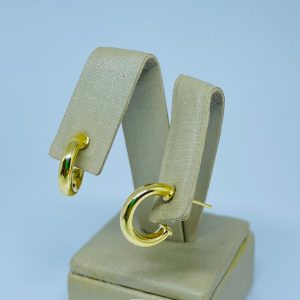 ARGOLA TUBO LISA 99 BANHO DOURADO