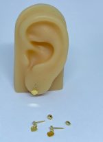 BRINCO BP PEDRINHA C/ PEND. CORACAO BANHO DOURADO