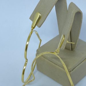 BRINCO PEND. CORACAO VAZ. BANHO DOURADO