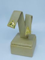 BRINCO ORGANICO TRIANGULO BANHO DOURADO
