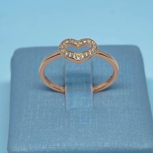 ANEL CORACAO 23W BANHO ROSE