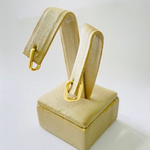 ARGOLA CLIQUE QUAD.9034 BANHO DOURADO