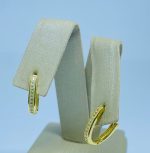 ARGOLA OVAL CRAV. TAM 15  BANHO DOURADO