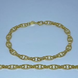 PULSEIRA ELOS VAZ. BANHO DOURADO