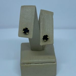 BRINCO ZIR. RED. 6MM SM BANHO DOURADO