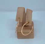 ARGOLA TODA DE PEDRAS GRANDE  BANHO ROSE