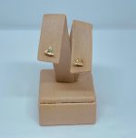 BRINCO ZIRC. TRIANG. 5MM BANHO ROSE