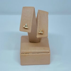 BRINCO ZIRC. TRIANG. 5MM BANHO ROSE