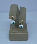 BRINCO PEND. CORACAO OLHO GREGO BANHO ROSE